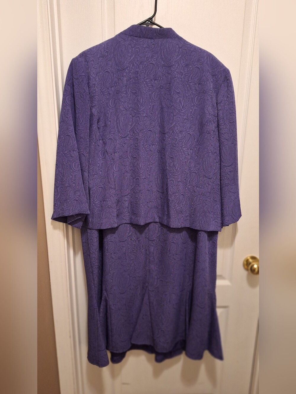 Danny & Nicole Purple Midi Dress with Matching Jacket Set - Picture 2 of 15